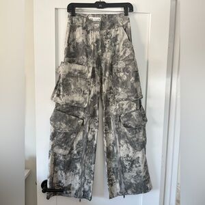 Zara wide leg cargo pants, sz XS